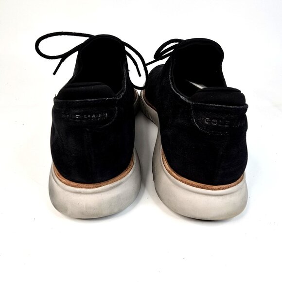 Cole Haan 2.ZeroGrand Suede Black Lined Laser Wingtip Oxford Shoes Men\'s SZ 11.5 main image 4